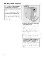 Preview for 22 page of Miele CM5300 Operating Instructions Manual