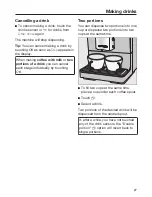 Preview for 27 page of Miele CM5300 Operating Instructions Manual