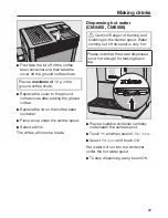 Preview for 29 page of Miele CM5300 Operating Instructions Manual