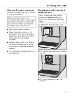 Preview for 47 page of Miele CM5300 Operating Instructions Manual