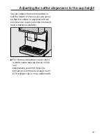 Preview for 27 page of Miele CM6150 Operating Instructions Manual