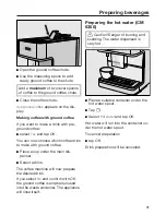 Preview for 31 page of Miele CM6150 Operating Instructions Manual