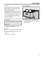 Preview for 25 page of Miele CM6350 Operating Instructions Manual