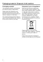 Preview for 2 page of Miele CM6x10 Operating Instructions Manual