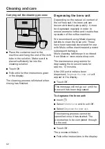 Preview for 62 page of Miele CM6x10 Operating Instructions Manual