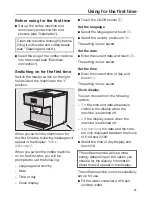 Preview for 21 page of Miele CM7300 Operating Instructions Manual