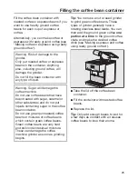 Preview for 25 page of Miele CM7300 Operating Instructions Manual