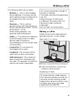 Preview for 29 page of Miele CM7300 Operating Instructions Manual