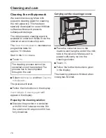 Preview for 70 page of Miele CM7300 Operating Instructions Manual