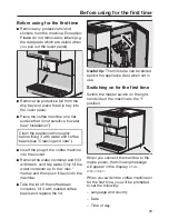 Preview for 23 page of Miele CM7500 Operating Instructions Manual