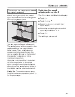 Preview for 29 page of Miele CM7500 Operating Instructions Manual