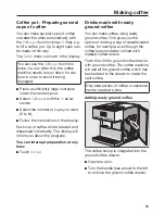 Preview for 33 page of Miele CM7500 Operating Instructions Manual