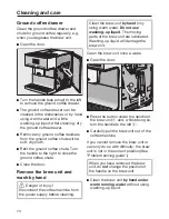 Preview for 70 page of Miele CM7500 Operating Instructions Manual