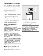 Preview for 96 page of Miele CM7500 Operating Instructions Manual