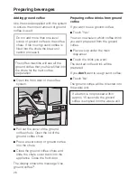 Preview for 26 page of Miele Coffee System Operating And Installation Instructions