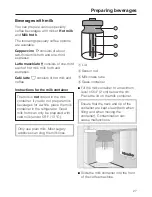 Preview for 27 page of Miele Coffee System Operating And Installation Instructions