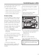 Preview for 29 page of Miele Coffee System Operating And Installation Instructions