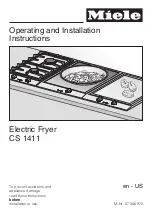 Miele CombiSet CS 1411F Operating And Installation Instructions preview