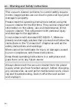 Preview for 28 page of Miele Compact C2 Allergy PowerLine SDCB4 Operating Instructions Manual