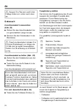 Preview for 20 page of Miele Complete C3 SG 3 Series Operating Instructions Manual