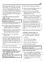 Preview for 27 page of Miele Complete C3 SG 3 Series Operating Instructions Manual