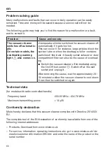 Preview for 60 page of Miele Complete C3 SG 3 Series Operating Instructions Manual