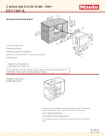 Preview for 10 page of Miele ContourLine DGC 6500 XL Quick Install Manual