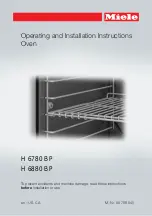 Miele ContourLine M Touch H67802BPCTS Operating And Installation Instructions preview