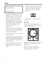 Preview for 20 page of Miele CS 1011 G Operating And Installation Instructions