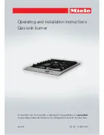 Miele CS 1028 G Operating And Installation Instructions preview