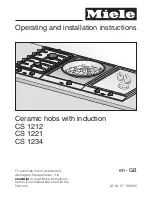 Miele CS 1212 Operating And Installation Instructions предпросмотр