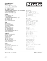 Preview for 52 page of Miele CS 1212 Operating And Installation Instructions