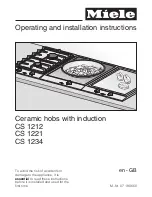 Preview for 1 page of Miele CS 1212 Operating And Installation Manual