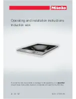 Preview for 1 page of Miele CS 1223 I Operating And Installation Instructions