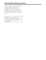 Предварительный просмотр 12 страницы Miele CS 1223 I Operating And Installation Instructions
