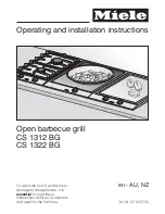 Preview for 1 page of Miele CS 1312 BG Operating And Installation Instructions