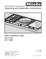 Miele CS 1312 Operating And Installation Instructions preview