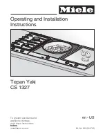 Miele CS 1327 Operating And Installation Manual preview