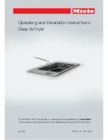 Preview for 1 page of Miele CS 1411 Operating And Installation Instructions