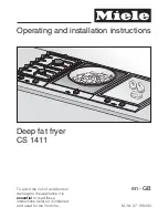 Miele CS 1411 Operating And Installation Manual preview