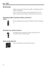 Preview for 46 page of Miele CS 1418 Operating And Installation Instructions