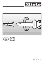 Preview for 1 page of Miele CSAD 1300 Manual