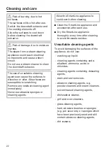 Предварительный просмотр 22 страницы Miele CSDA 7001 FL Operating And Installation Instructions