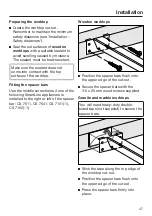 Предварительный просмотр 47 страницы Miele CSDA 7001 FL Operating And Installation Instructions