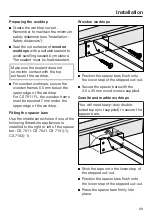 Предварительный просмотр 69 страницы Miele CSDA 7001 FL Operating And Installation Instructions