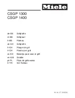 Preview for 1 page of Miele CSGP 1300 Operating Instructions Manual