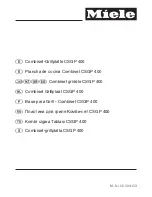 Preview for 1 page of Miele CSGP 400 Operating Instructions Manual