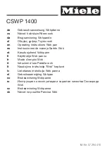 Preview for 1 page of Miele CSWP 1400 Operating Instructions Manual