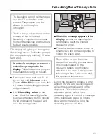 Preview for 47 page of Miele CVA 2652 Operating And Installation Instructions