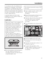 Preview for 65 page of Miele CVA 2662 Operating And Installation Manual